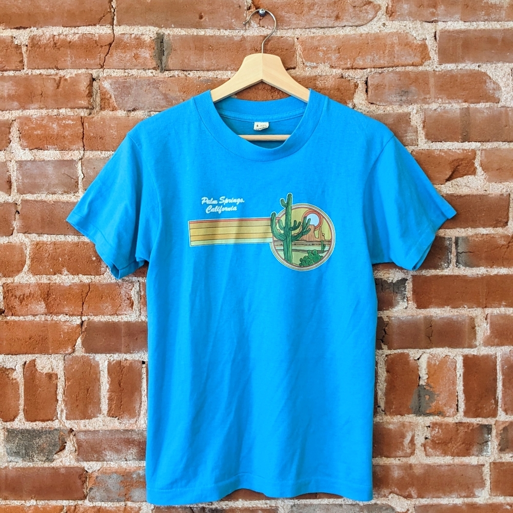 True Vintage 80s Palm Springs Tourist Tee Shirt